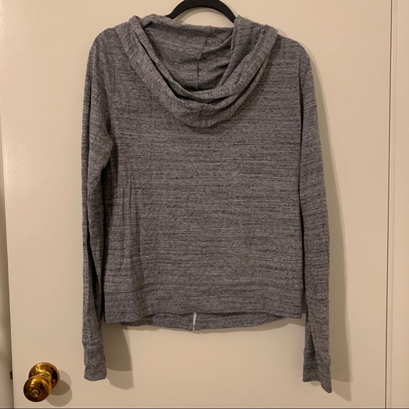 PINK Gray Zip Up Hoodie Size M - Picture 4 of 4